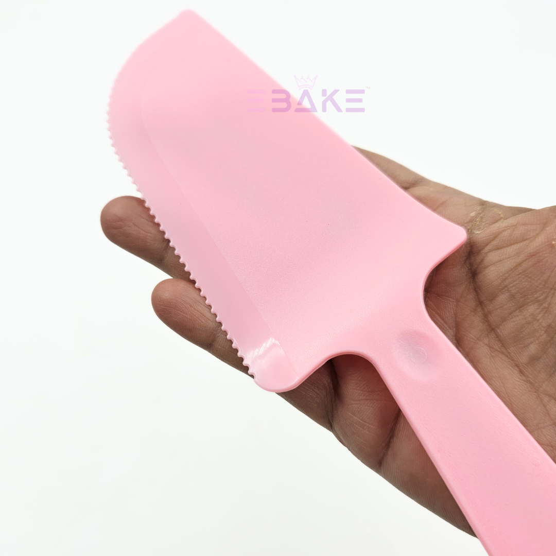 Pink Cake Knife - Cut & Serve (Cutter/Slicer/Server - Single Piece)