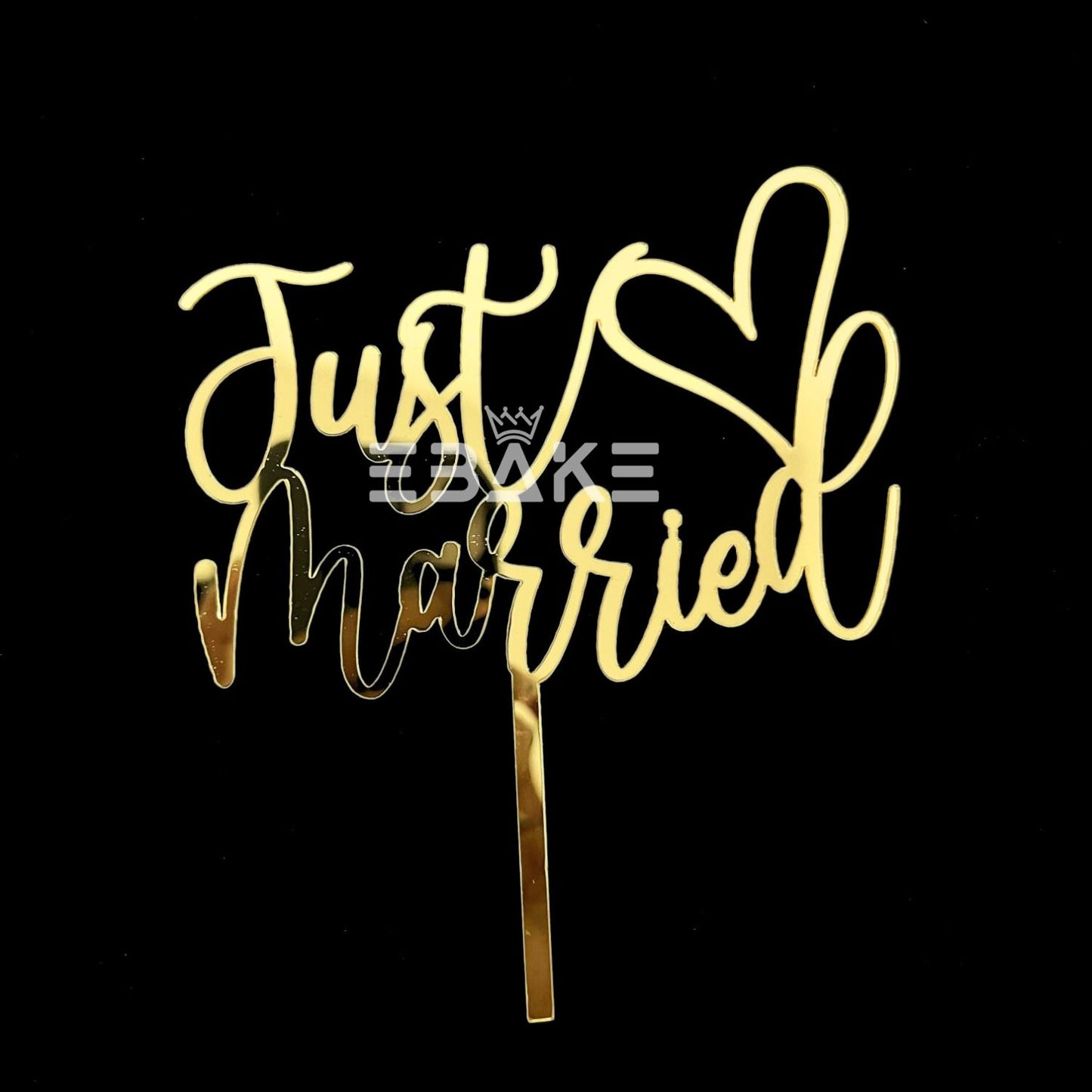 Just Married Cake Topper