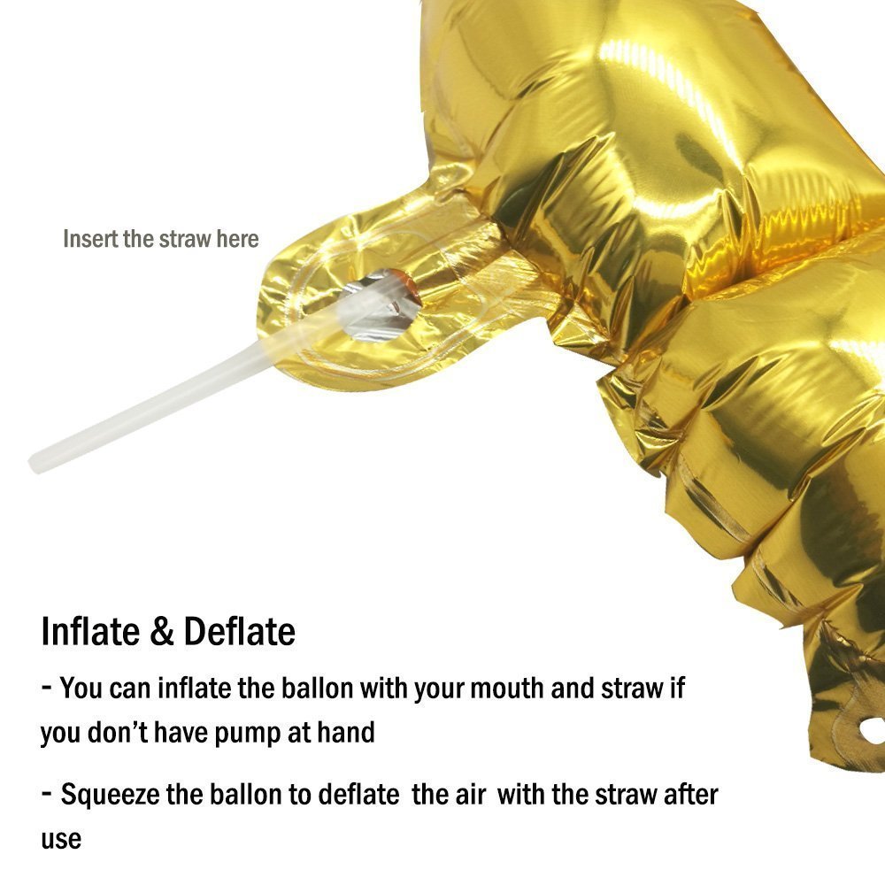 Baby Shower Foil Balloon Gold 16 Inch