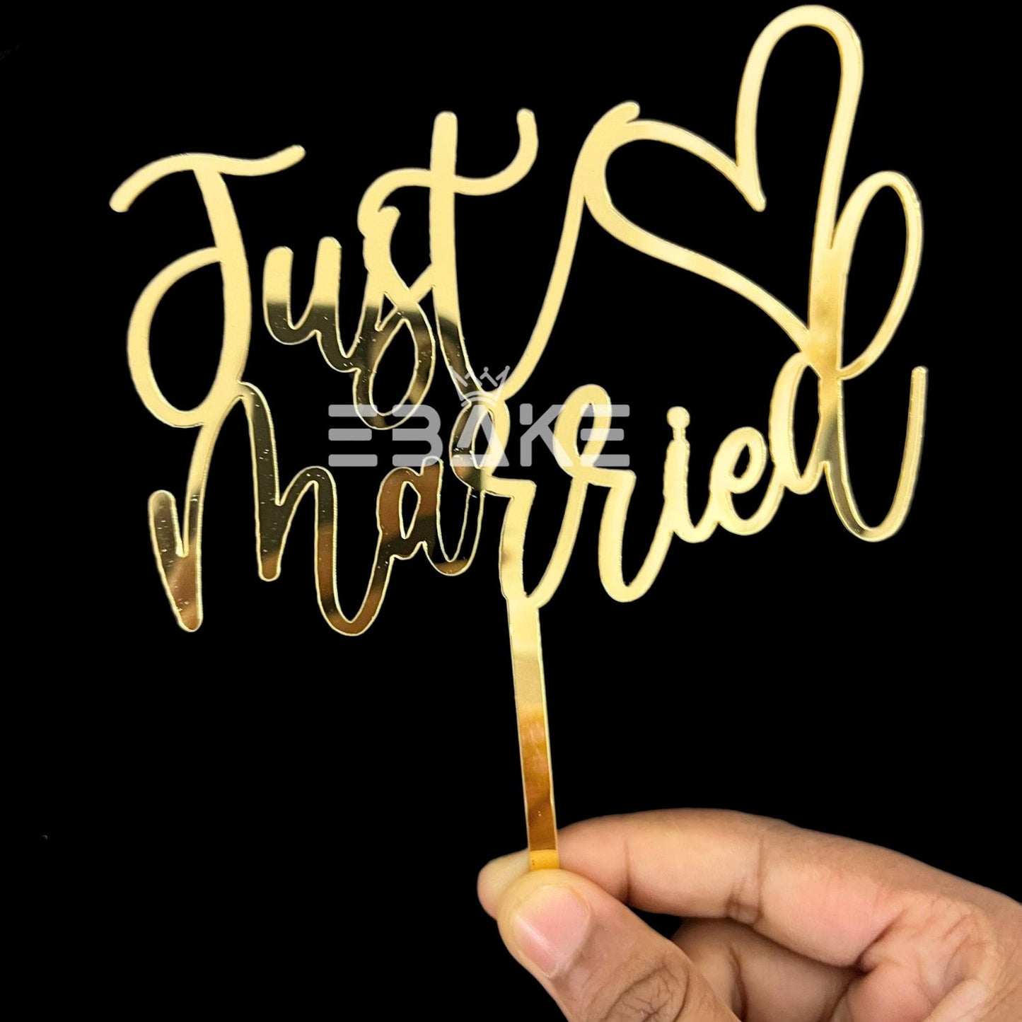 Just Married Cake Topper