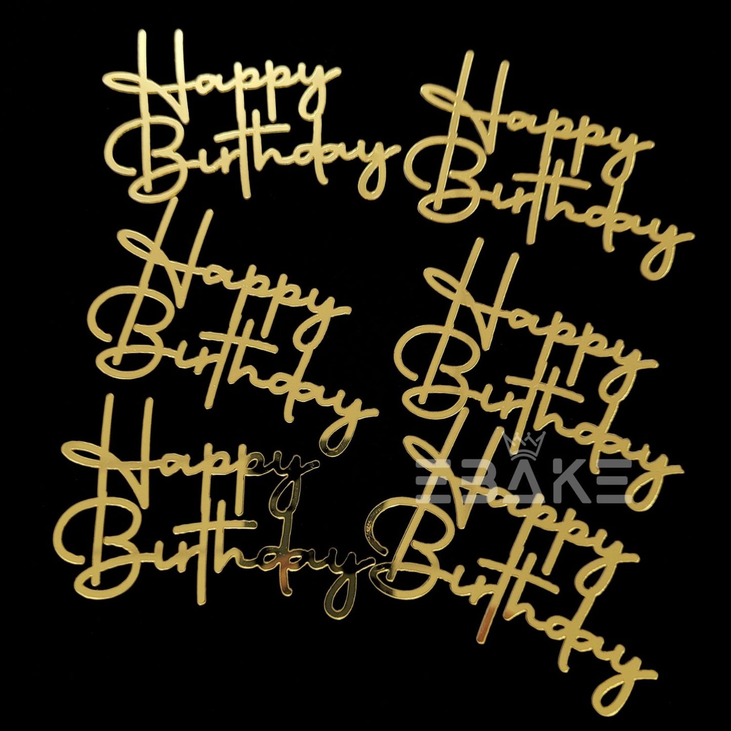Mini Happy Birthday Cutout (Set Of 6)