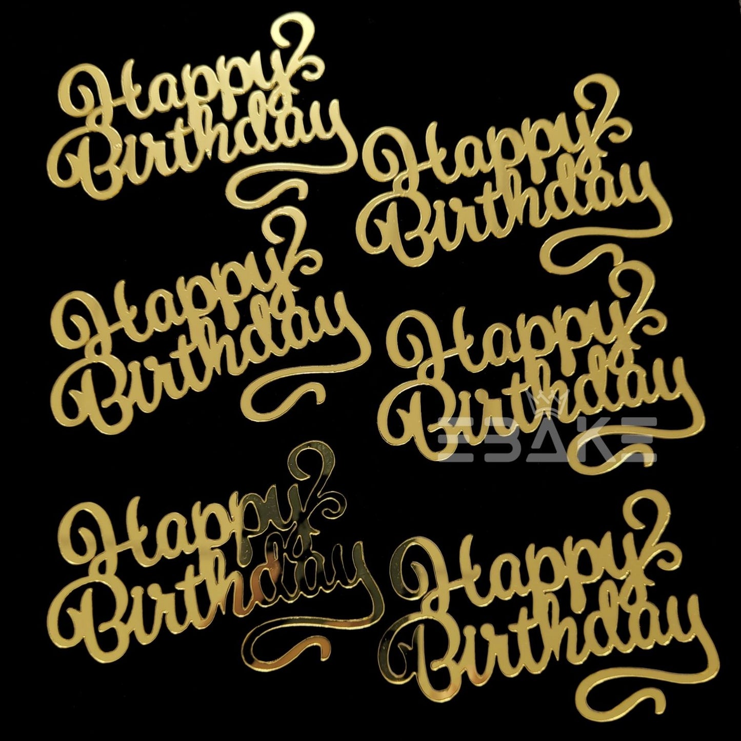 Mini Happy Birthday Cutout (Set Of 6)