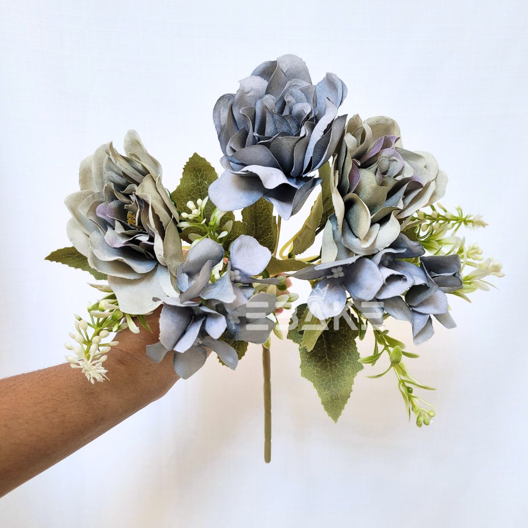 A1380 Rose & Hydrangea Bunch With Fillers