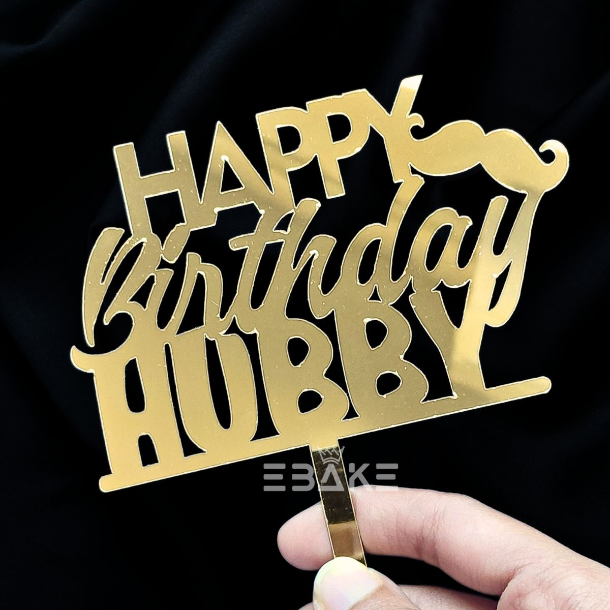 Happy Birthday Hubby Cake Topper