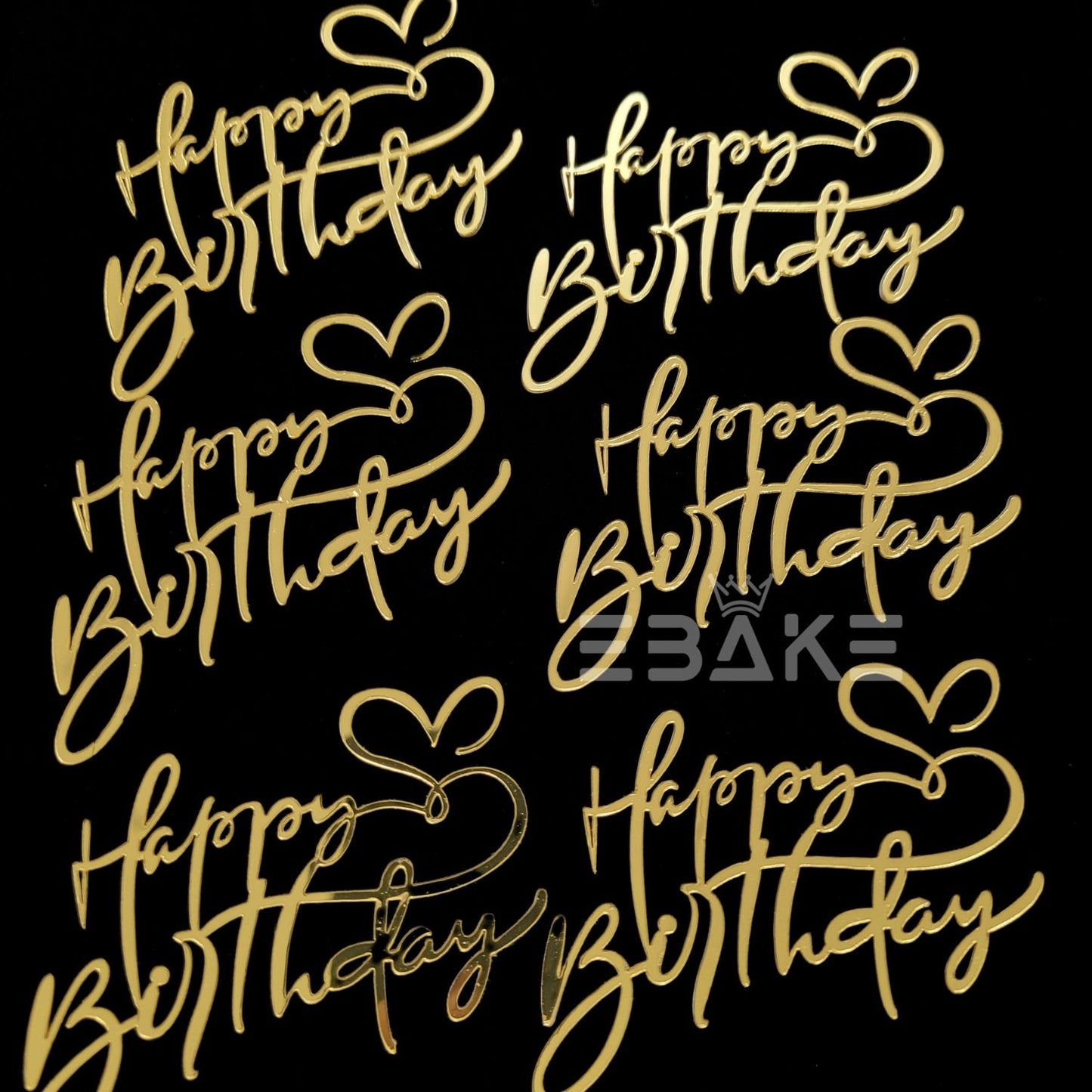 Mini Happy Birthday Cutout (Set Of 6)