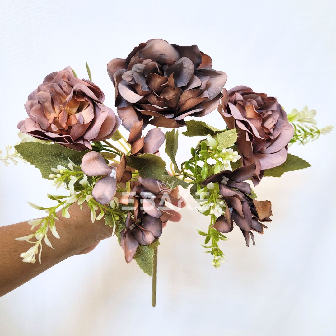 A1376 Rose & Hydrangea Bunch With Fillers