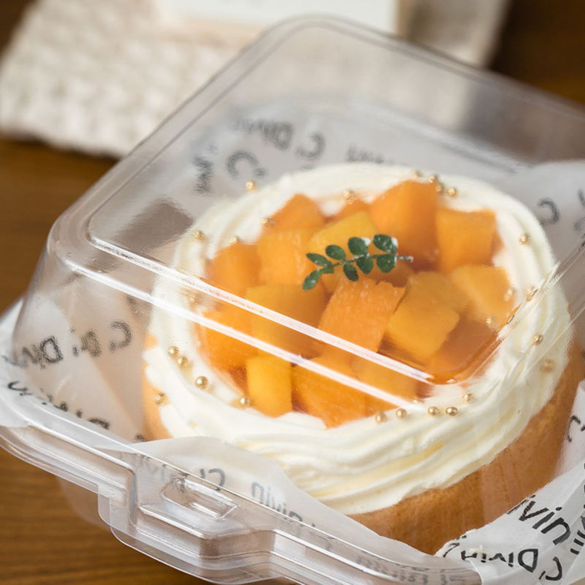 PVC Bento Cake Box - Small (Set of 5) Transparent