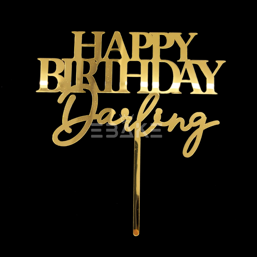 Happy Birthday Darling Cake Topper