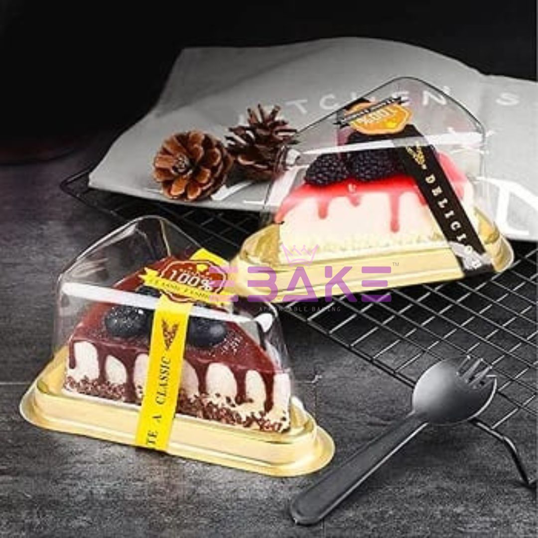 Triangle Cake Box/Pastry Box With Transparent Lid