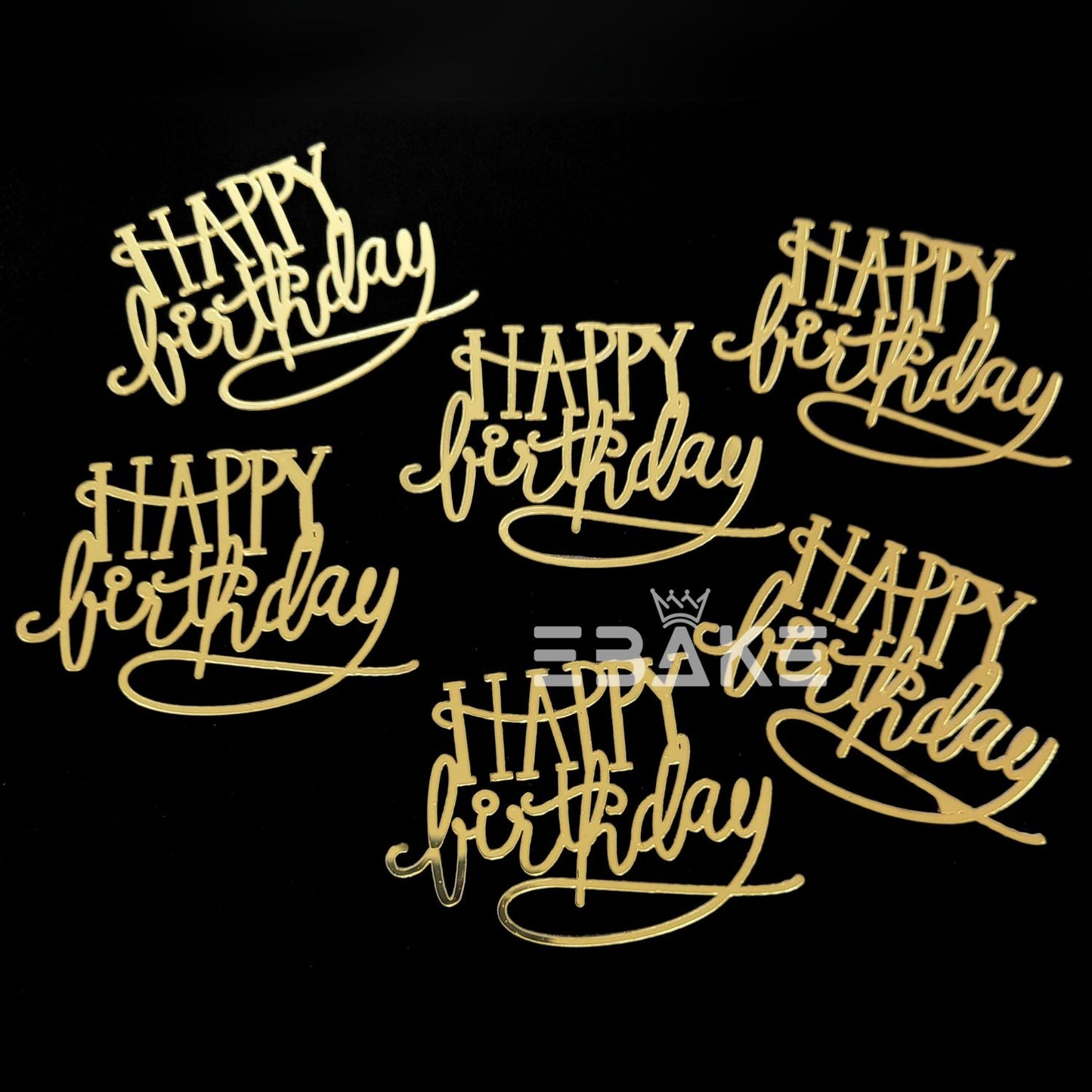Mini Happy Birthday Cutout (Set Of 6)