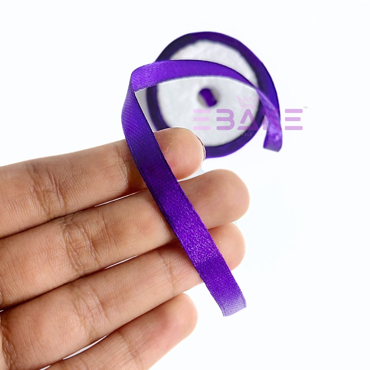 Violet Satin Ribbon 0.25 Inch