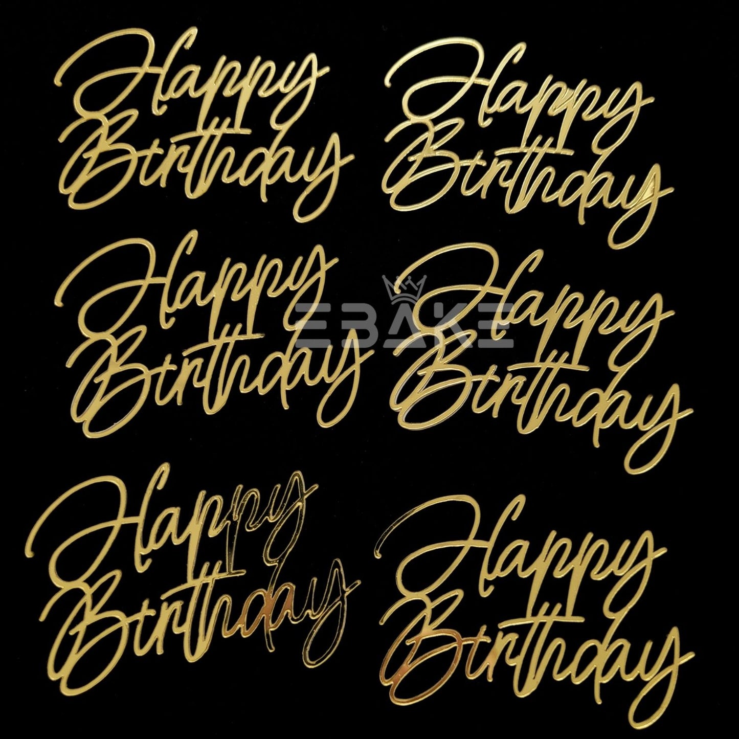 Mini Happy Birthday Cutout (Set Of 6)