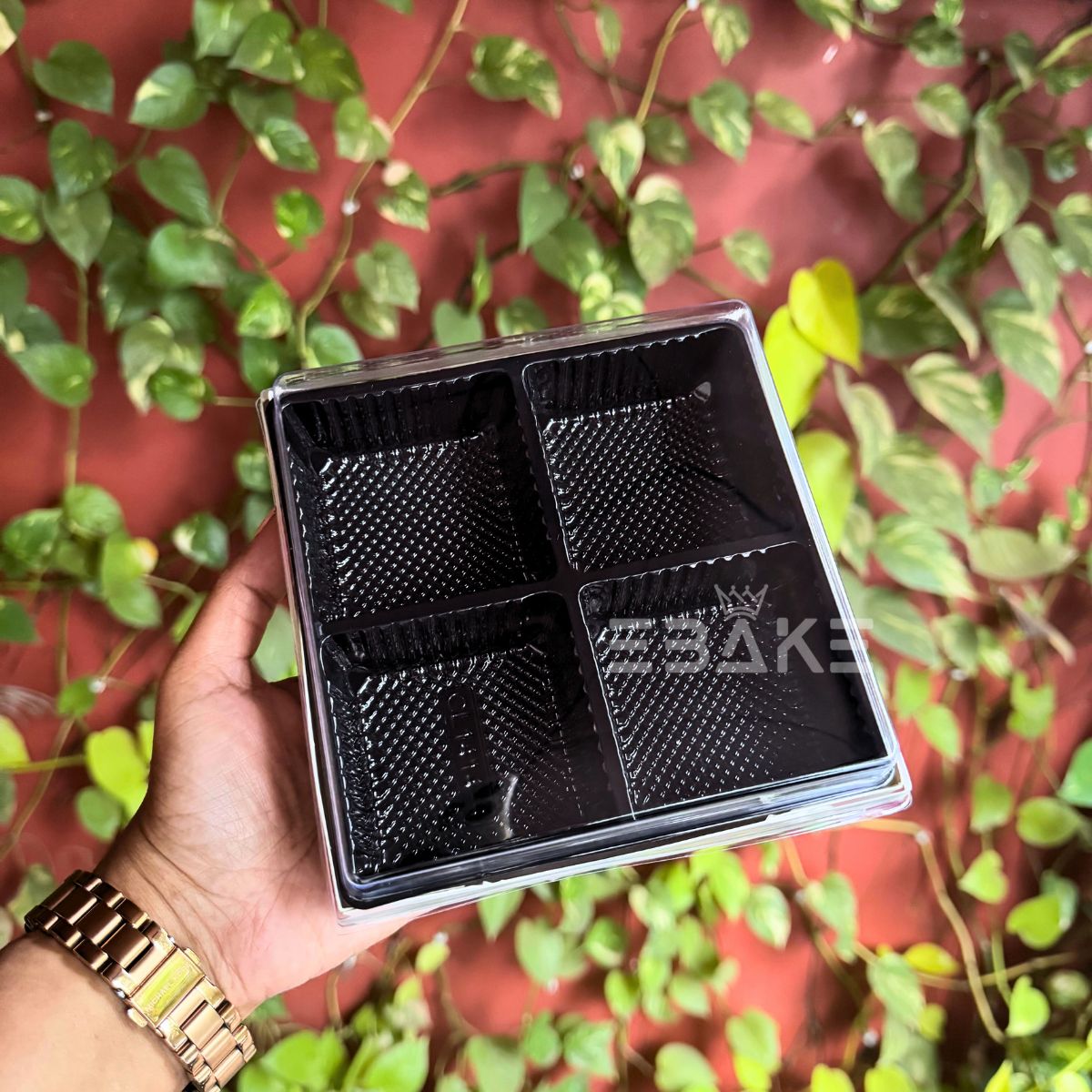 White Brownie Box With Cavity & Lid