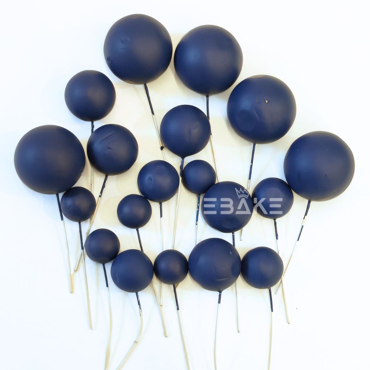 F32 Matte Faux Balls - Dark Blue (Set Of 20 Pieces)