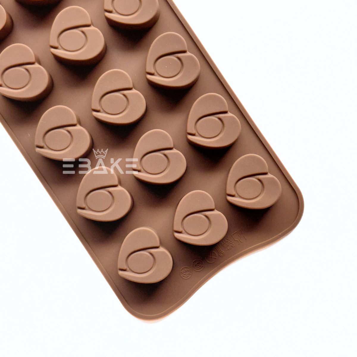 15 Cavity Heart Chocolate Silicone Mould
