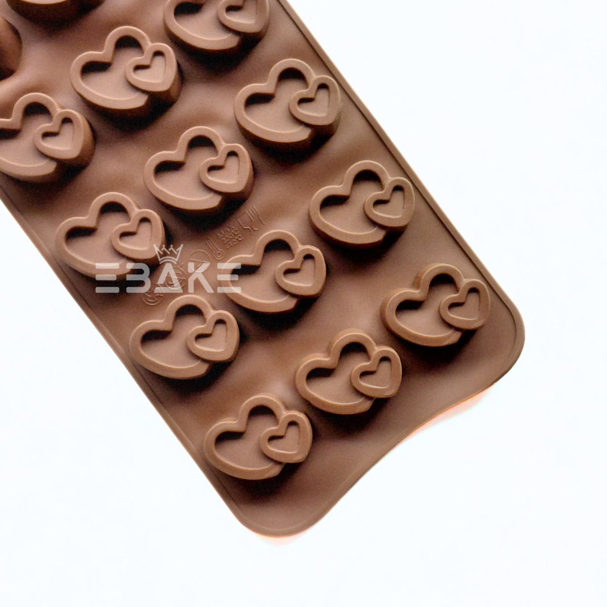 15 Cavity Heart Chocolate Silicone Mould
