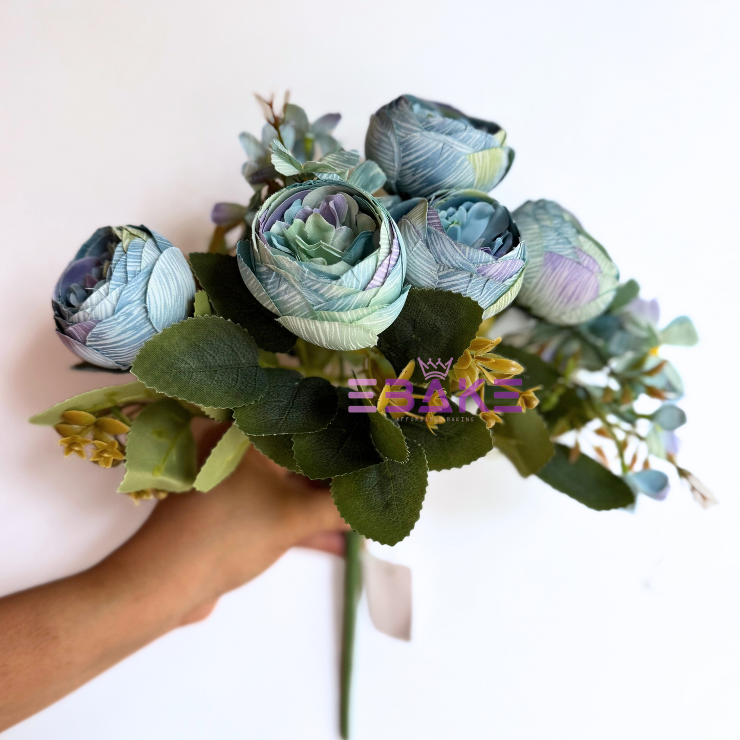 A1479 Peony Bunch (Peony With Fillers) Blue