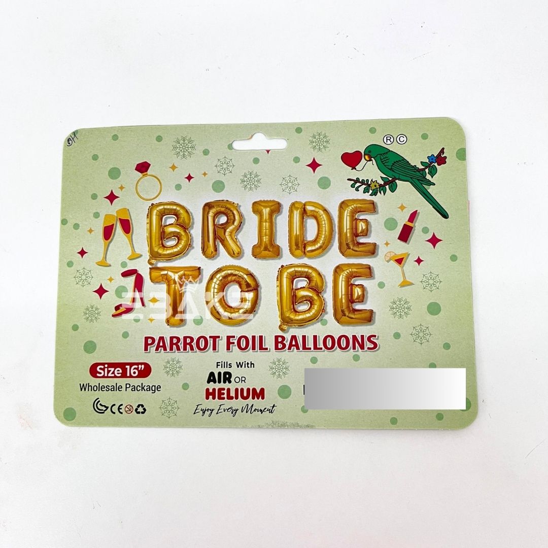 Bride To Be Foil Balloon Gold 16 Inch