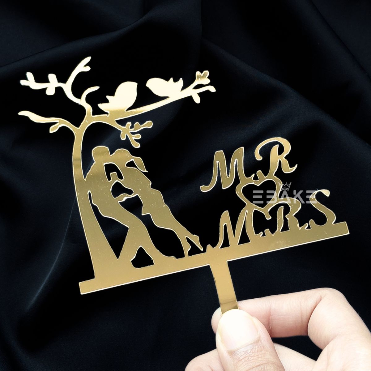 Mr & Mrs Cake Topper