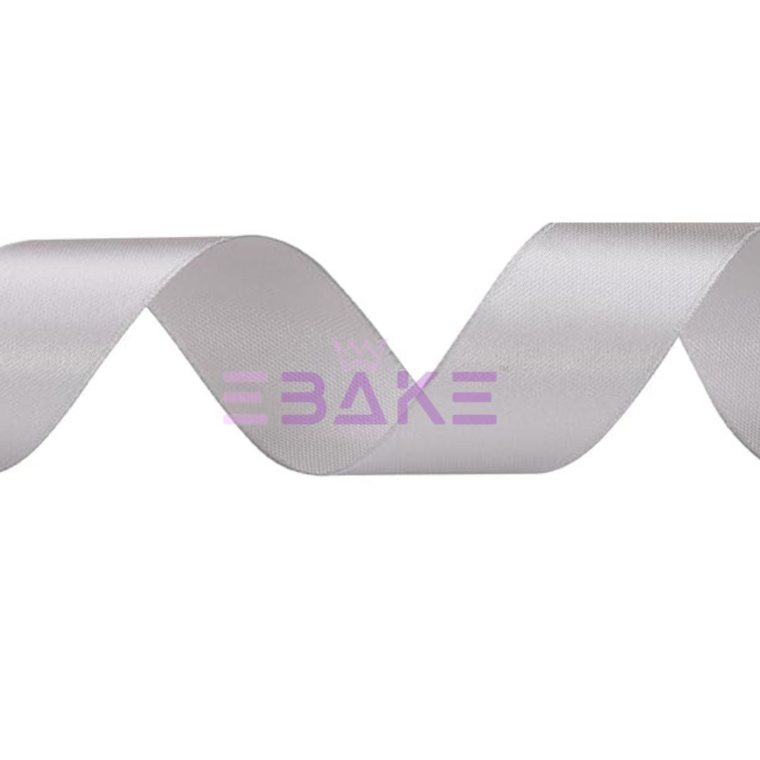 Grey Satin Ribbon 1 Inch (Single Piece)