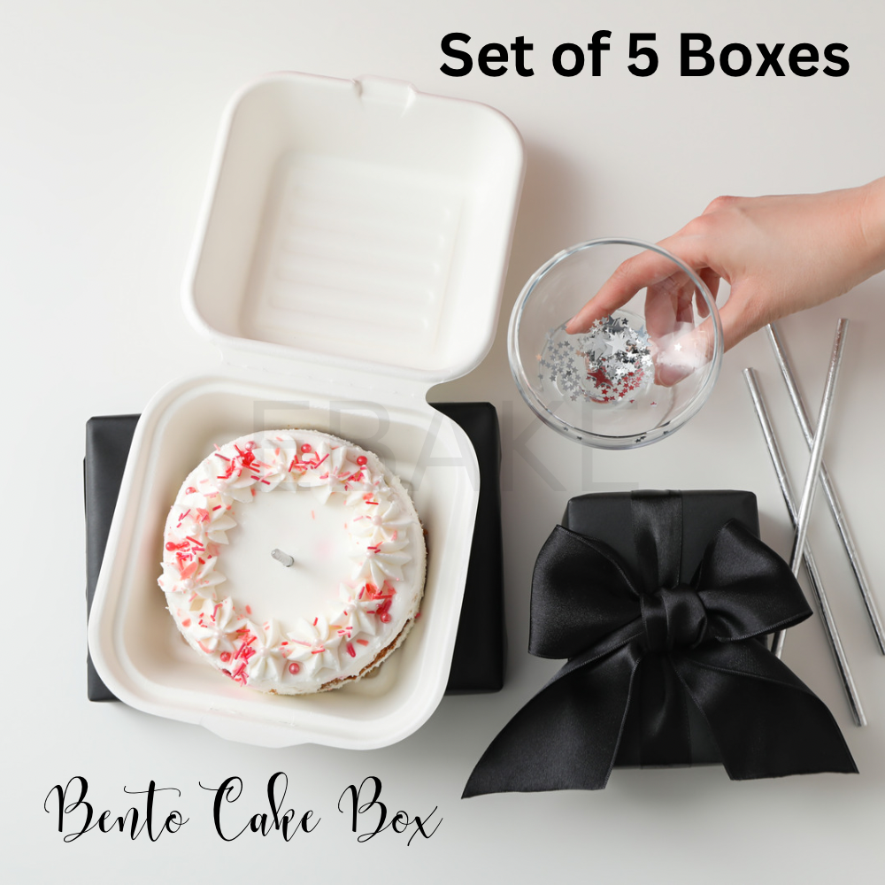 6” Bento Cake Box Small (Set of 5) New – EBAKE