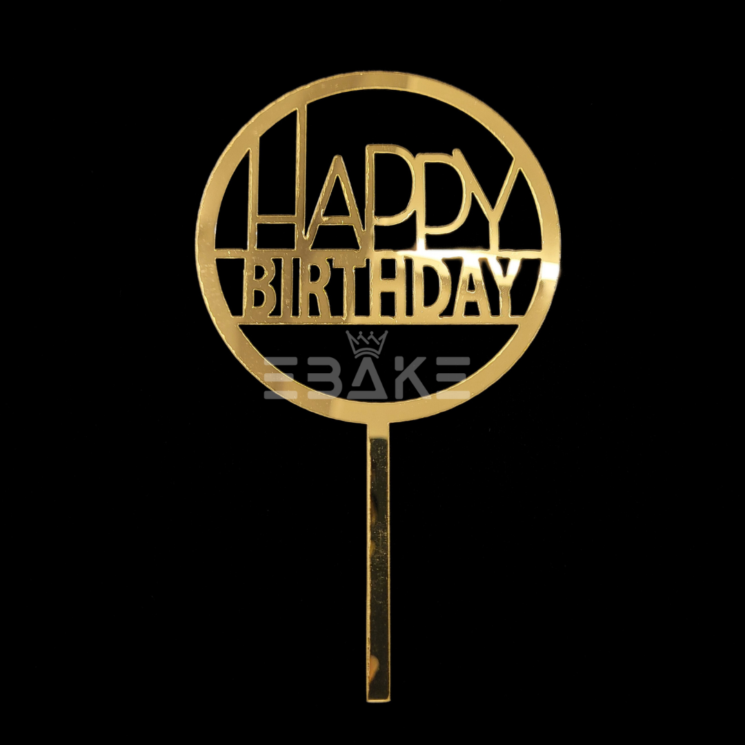 Happy Birthday Cake Topper