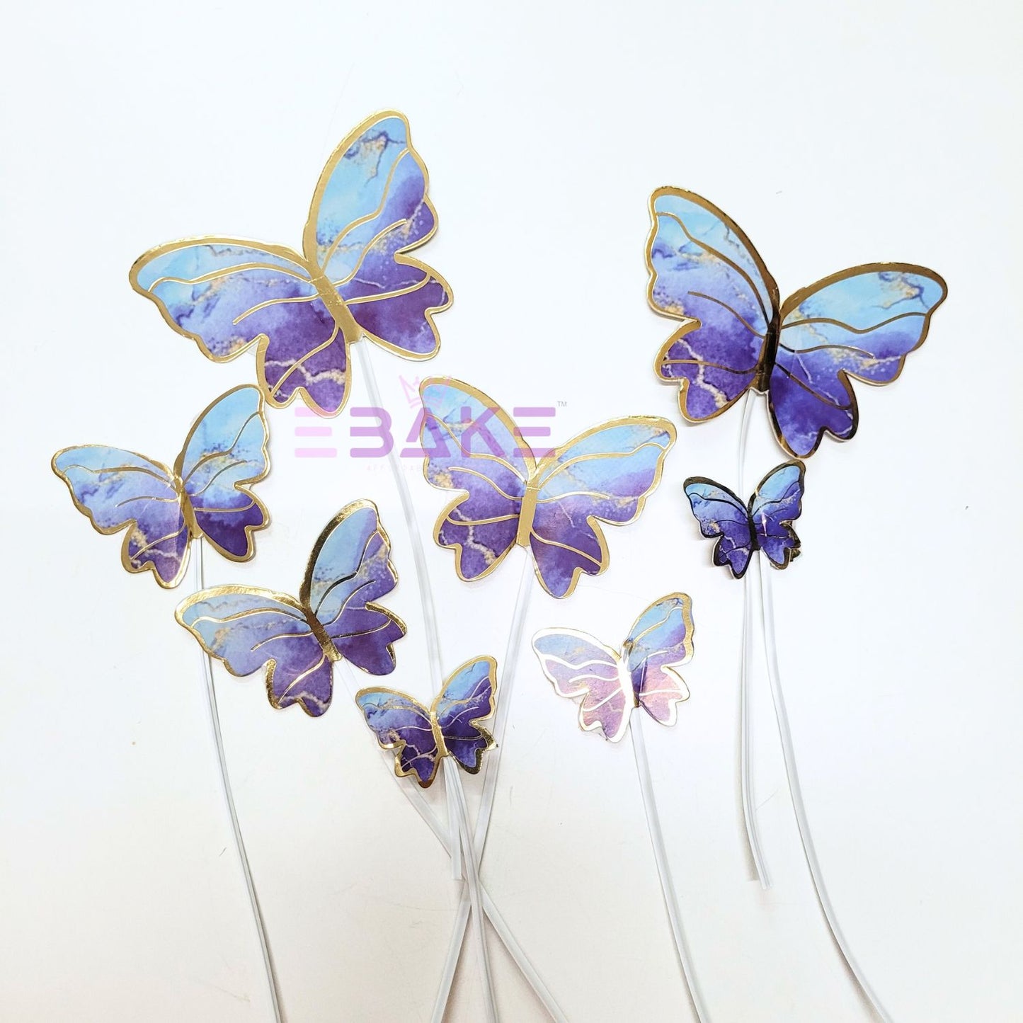 Paper Butterflies With Twistable Stick - Foldable