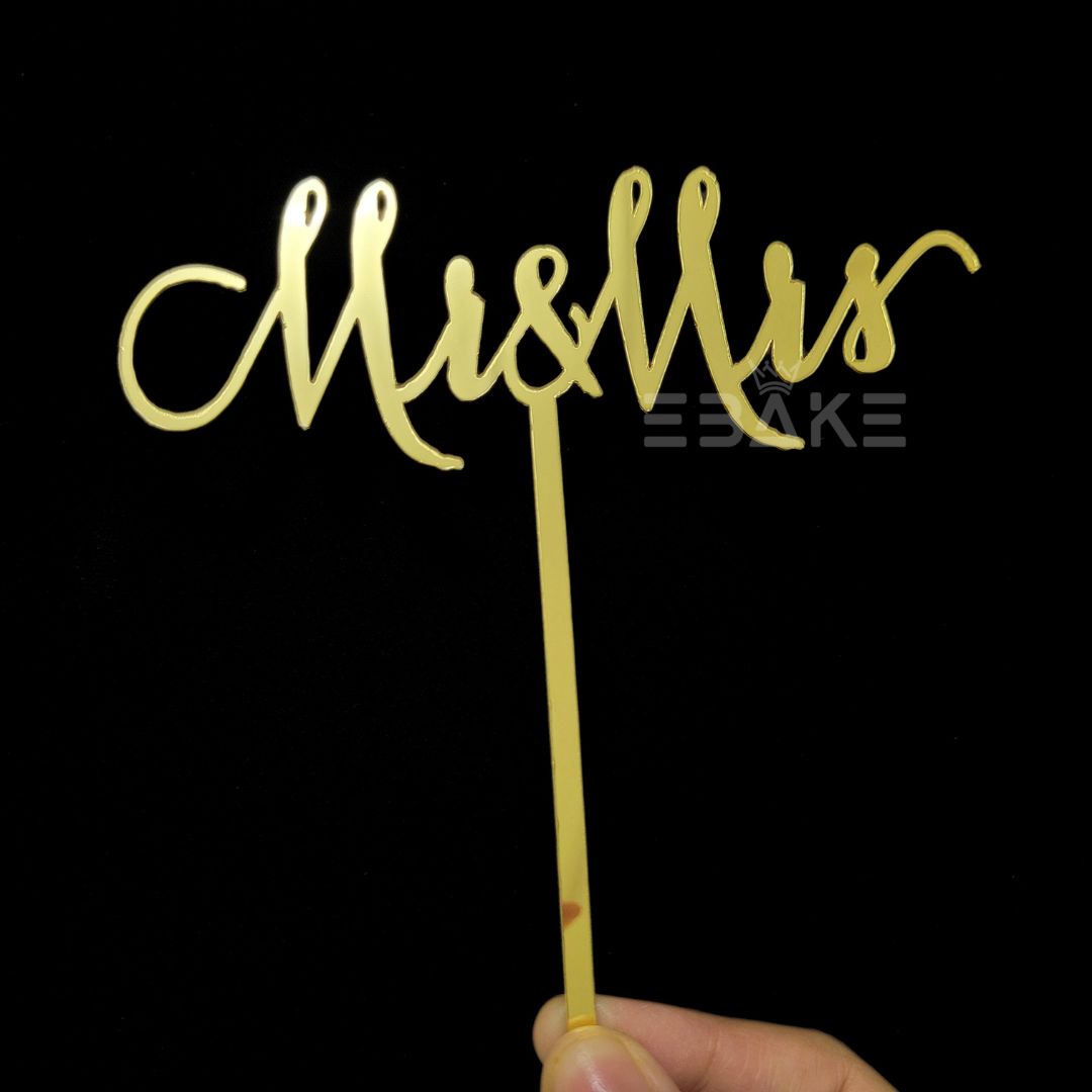 Mr & Mrs Cake Topper