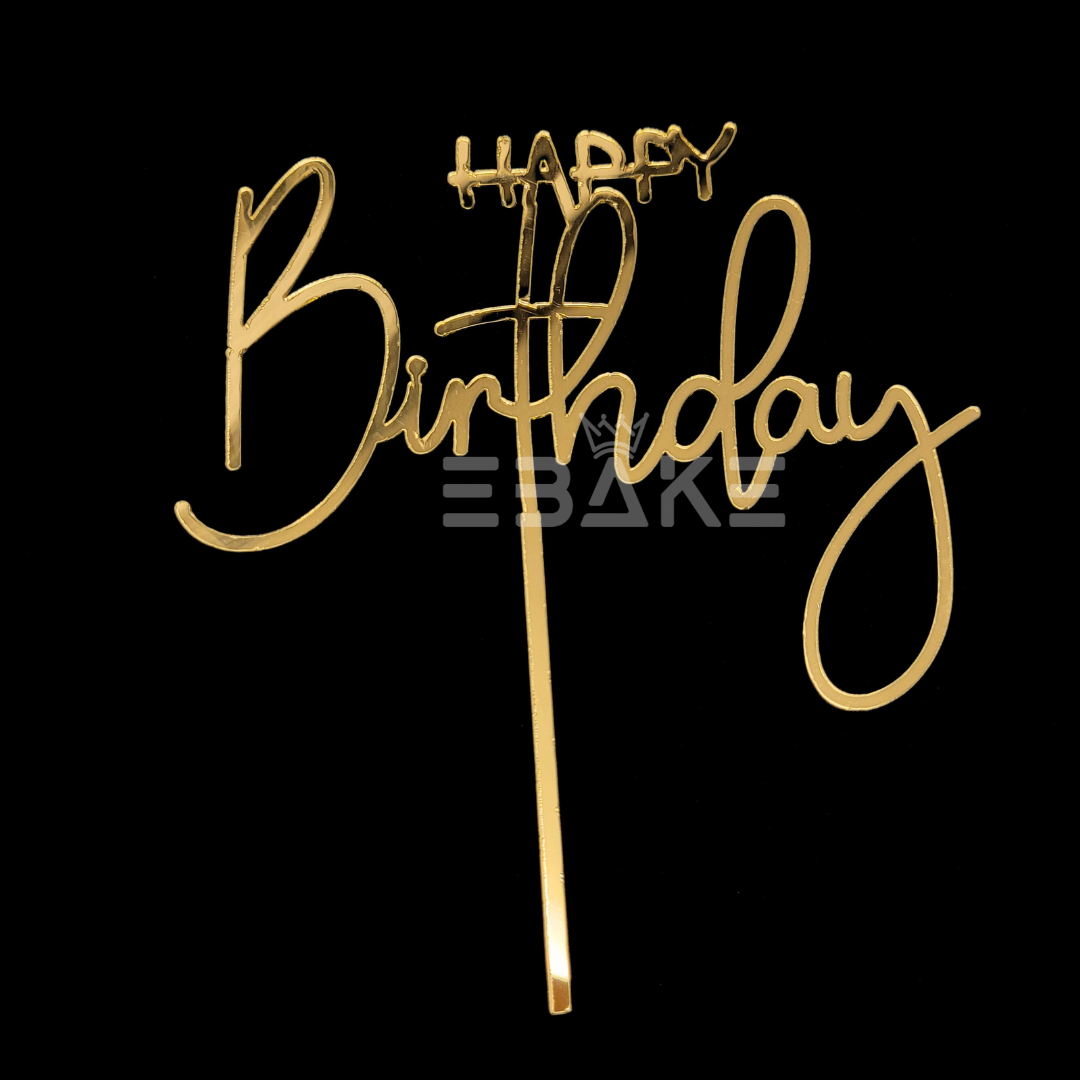 Happy Birthday Cake Topper