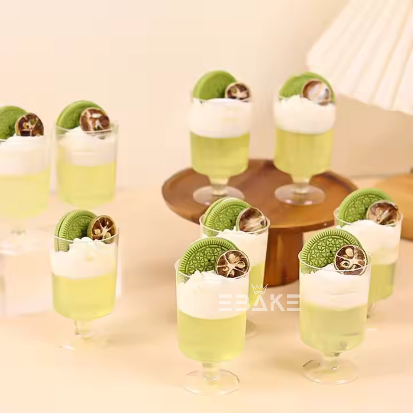 Acrylic Dessert Cups / Mousse Cups 45ml (Small)