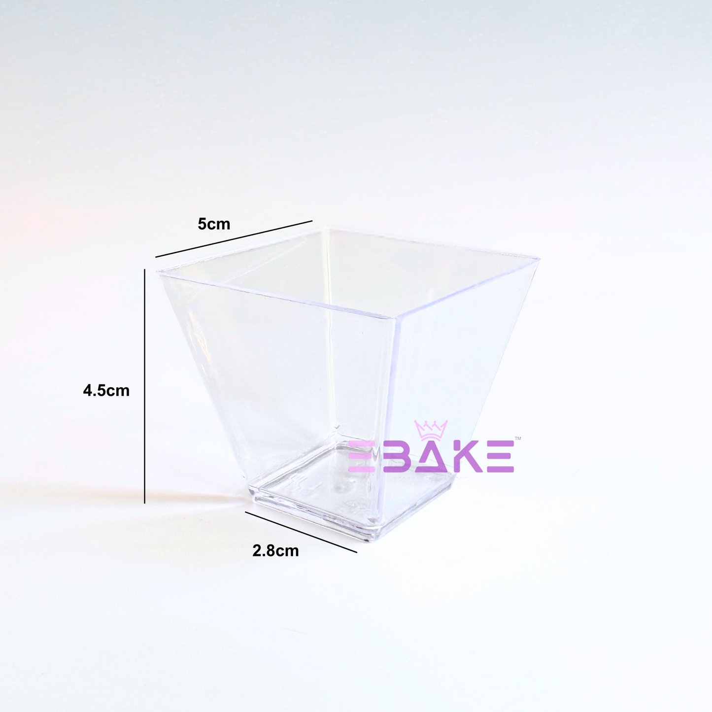 Acrylic Dessert Cups / Mousse Cups 60ml