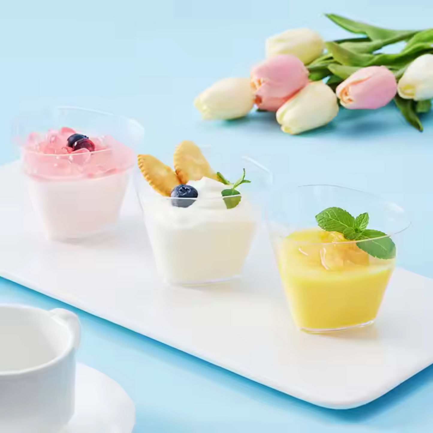 Acrylic Dessert Cups / Mousse Cups 65ml