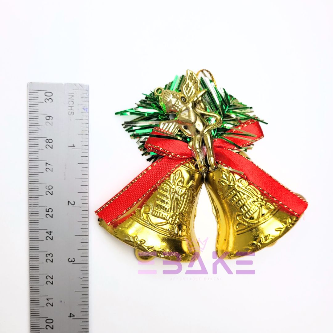 Christmas Bells Decorations/Christmas Tree Ornaments A1300 Gold Medium Size