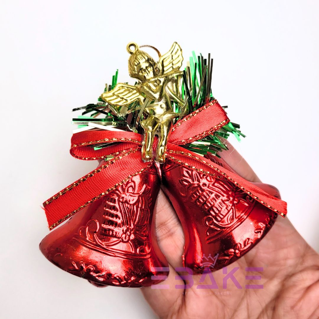 Christmas Bells Decorations/Christmas Tree Ornaments A1300 Red Medium Size
