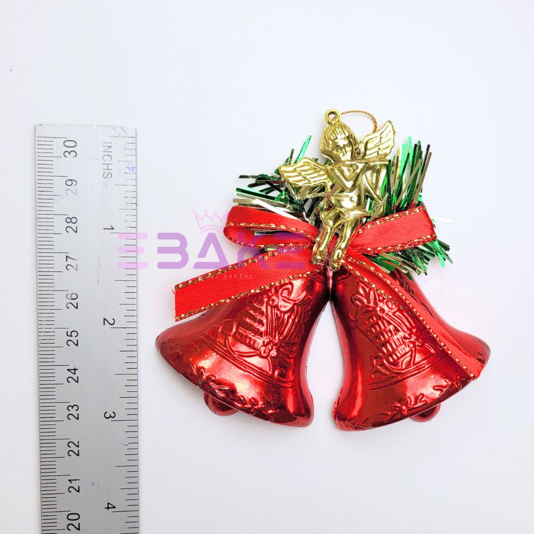 Christmas Bells Decorations/Christmas Tree Ornaments A1300 Red Medium Size