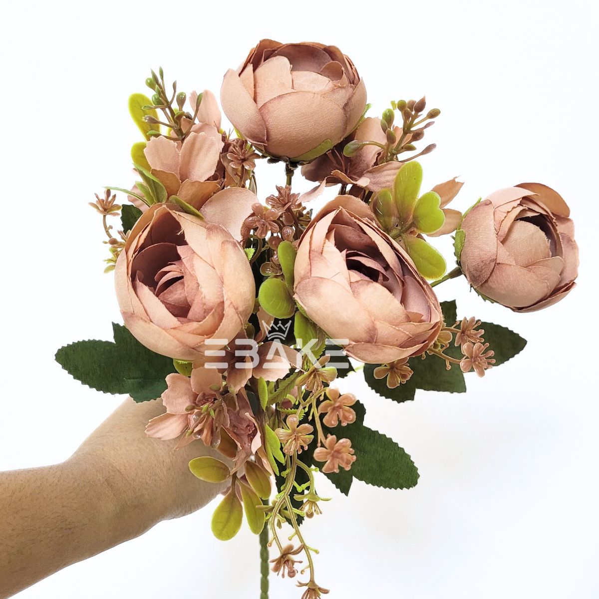 A1650 Brown Peony Bunch With Fillers