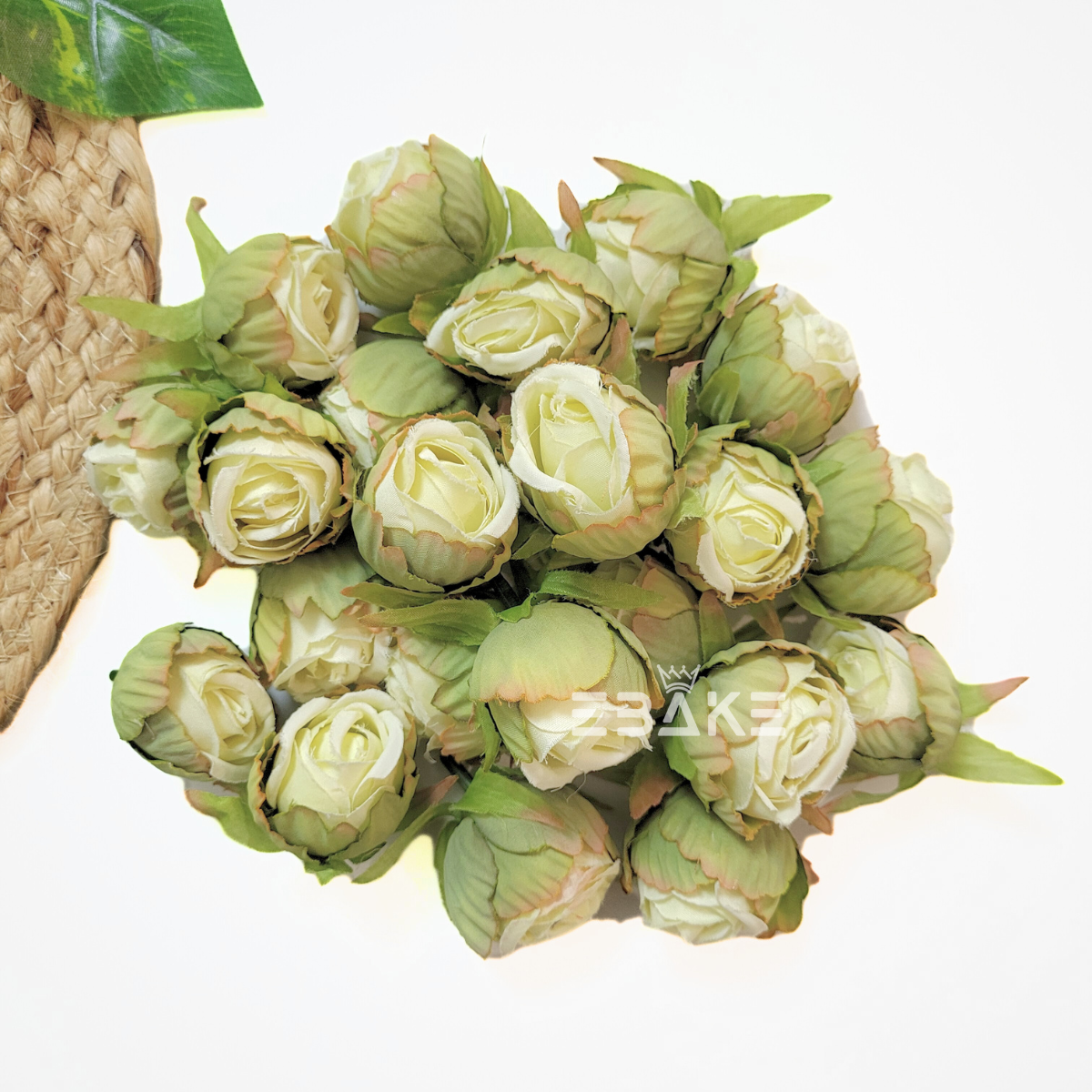 A1743 Dried Finish Small Rose - Shaded olive