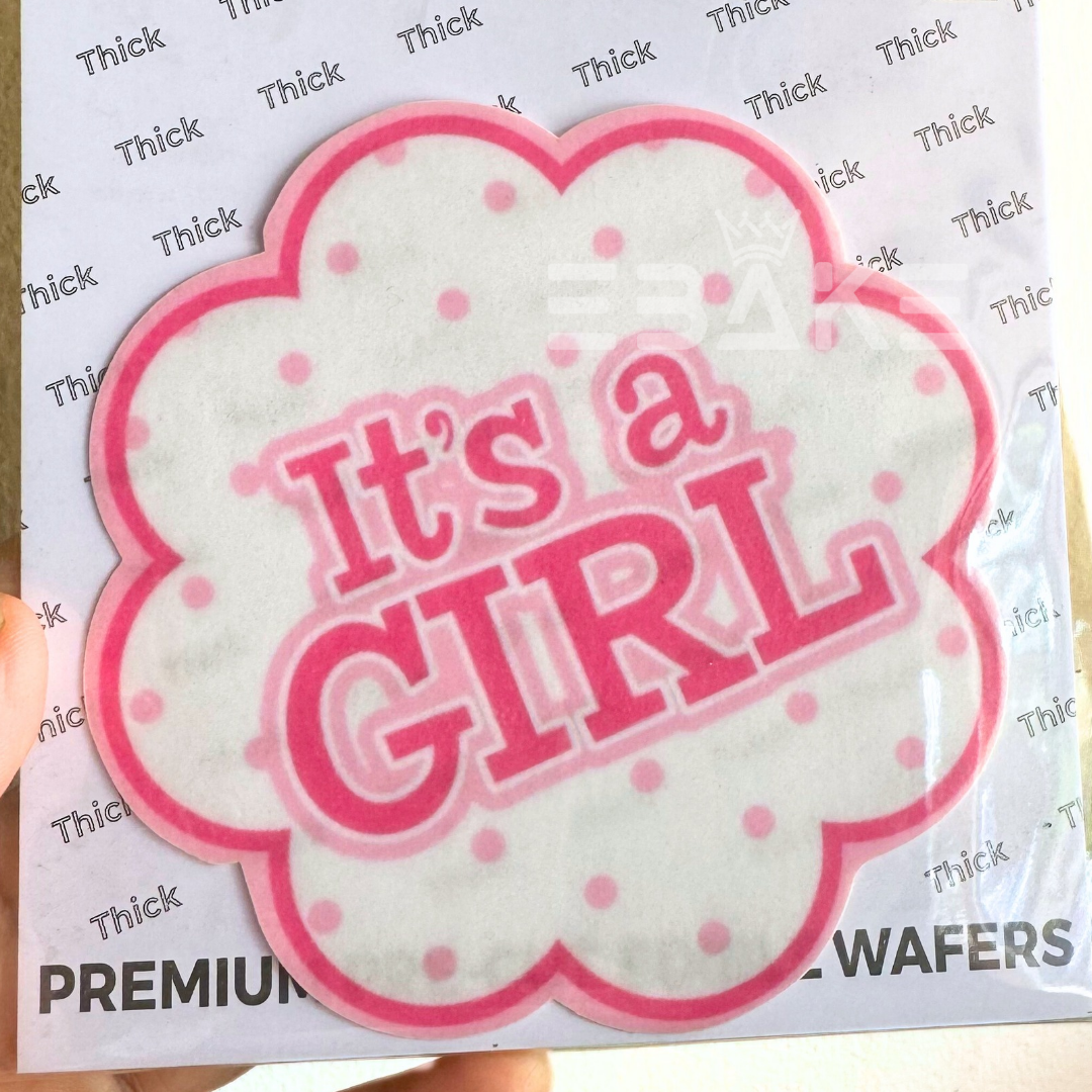 It's a Girl Edible Theme Topper