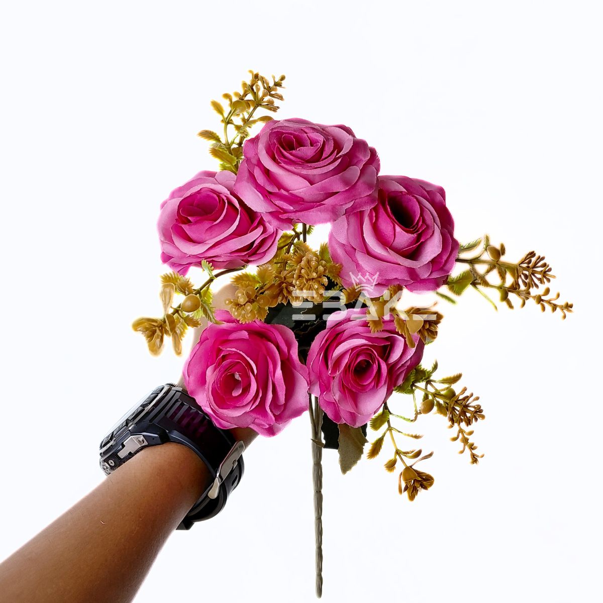 A1848 Pink Rose Bunch With Fillers