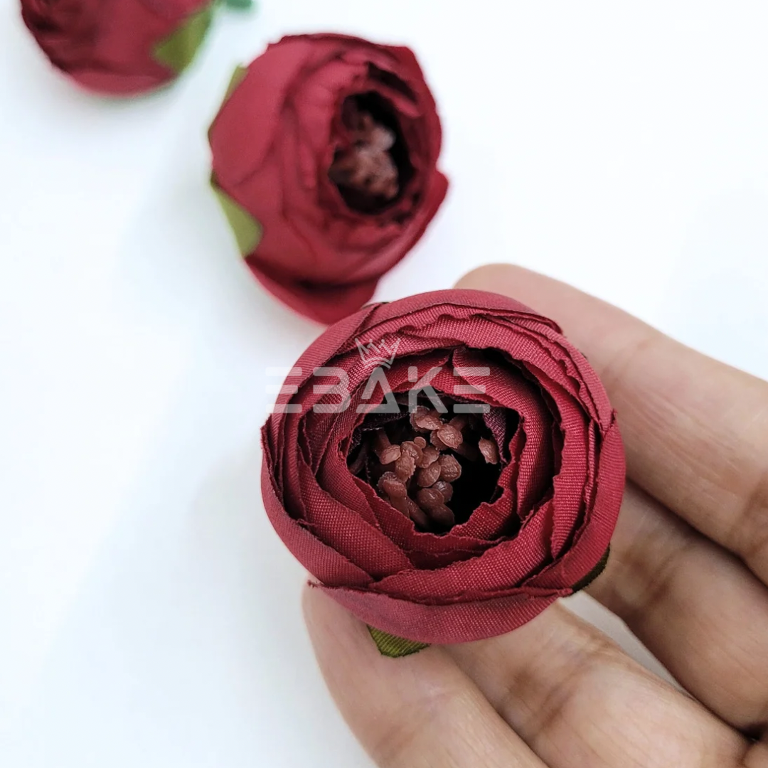 Small Peony - A817 Maroon (Single Piece)