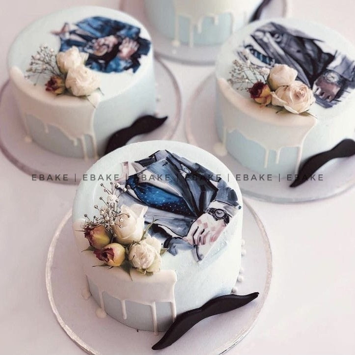 Tuxedo Edible Theme Topper / Gentleman Edible Cutout