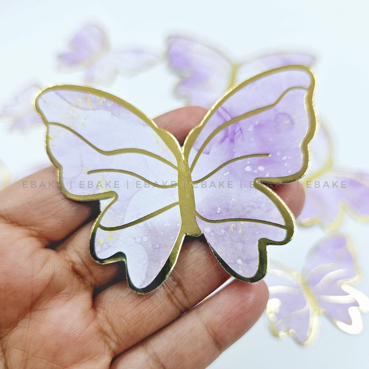 Paper Butterflies - Foldable (Set of 10 Pieces) Lavender