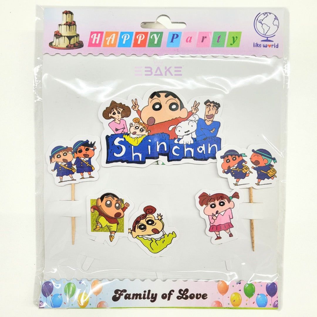 Shinchan Theme Paper Topper Set