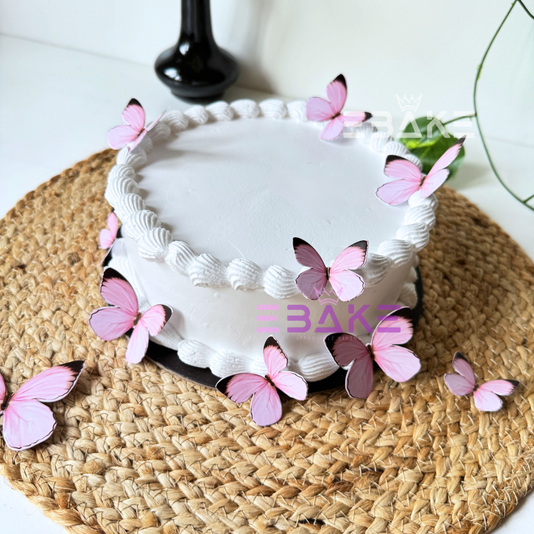 Pink Paper Butterflies - Foldable