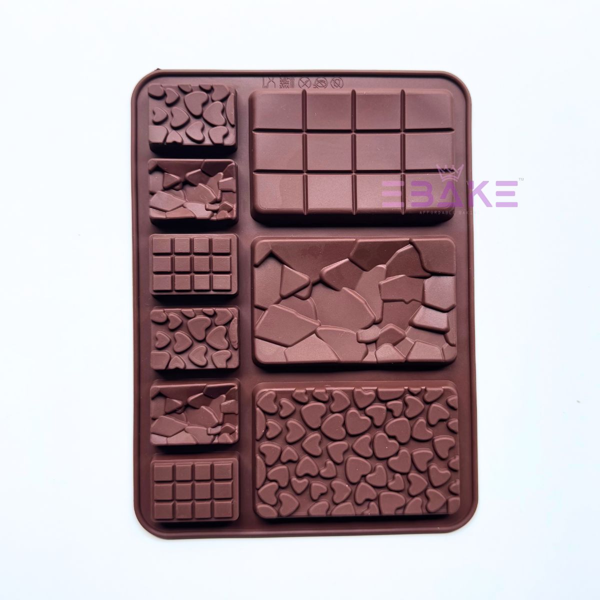 Dubai Chocolate Bar Silicone Mould For Stuffed Bar (Deep Chocolate Mold)