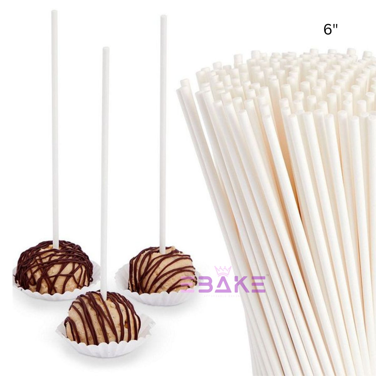 Lollipop Stick / Cakesicle Stick 6"