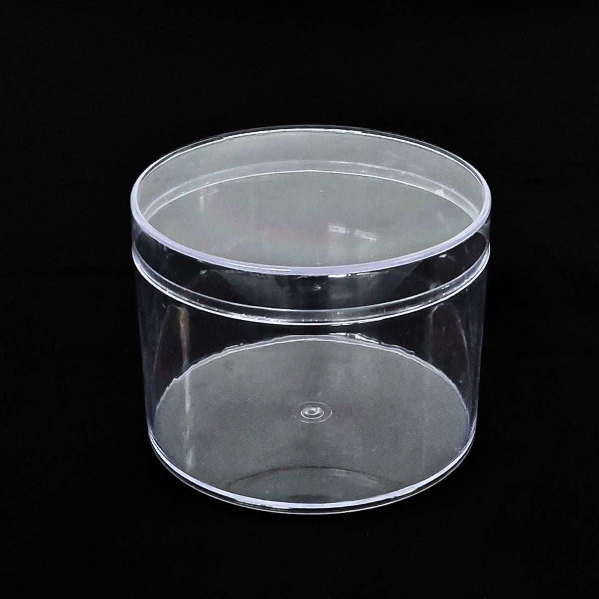 400ml Round Acrylic Dessert Box / Cake Tub With Lid