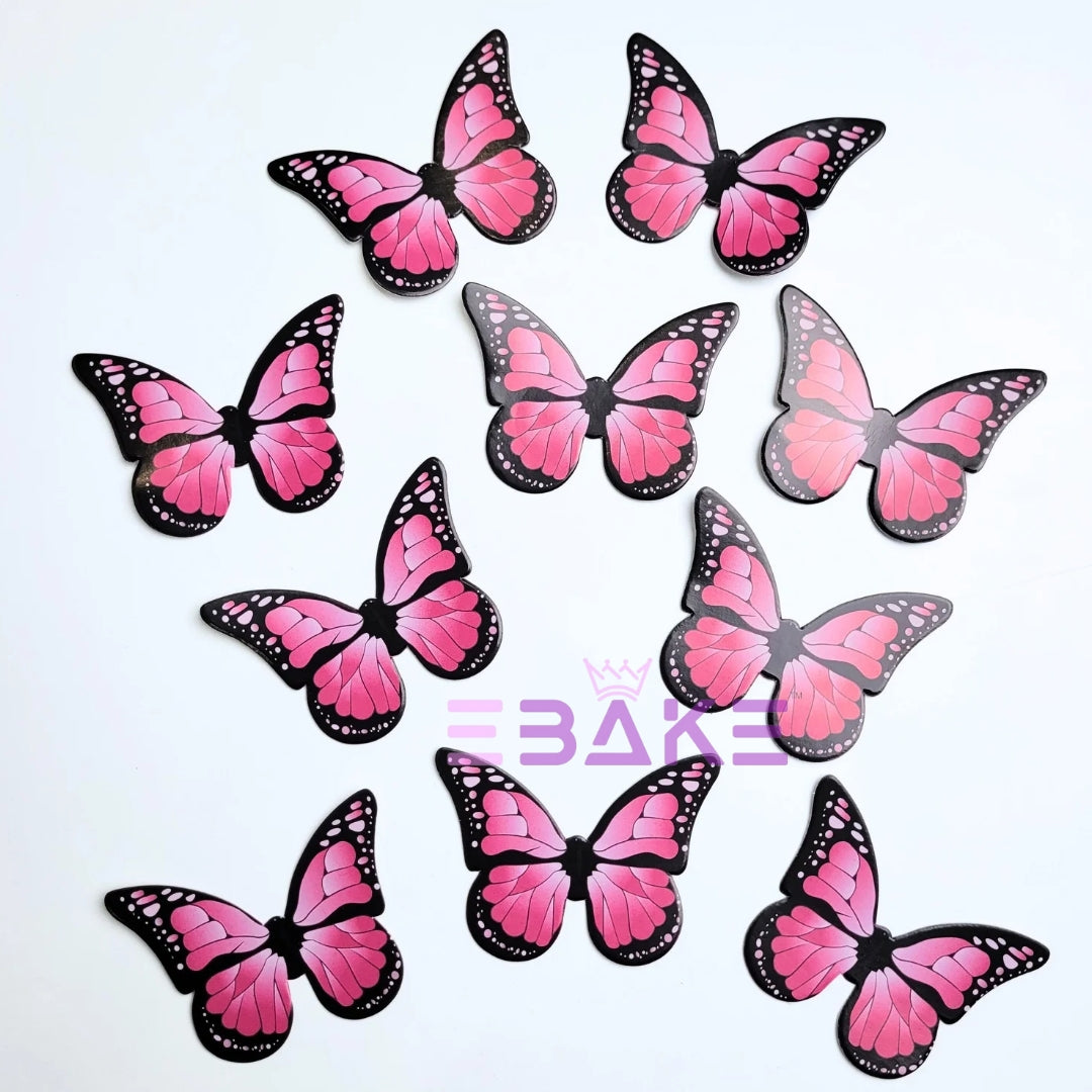 Paper Butterflies - Pink (Set of 10 Pieces)
