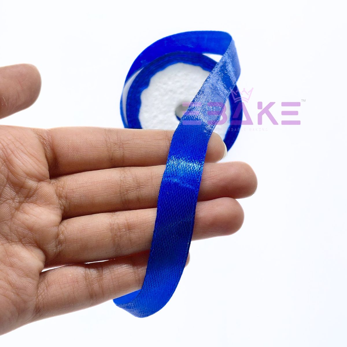 Dark Blue Satin Ribbon 0.5 Inch (Single Piece)