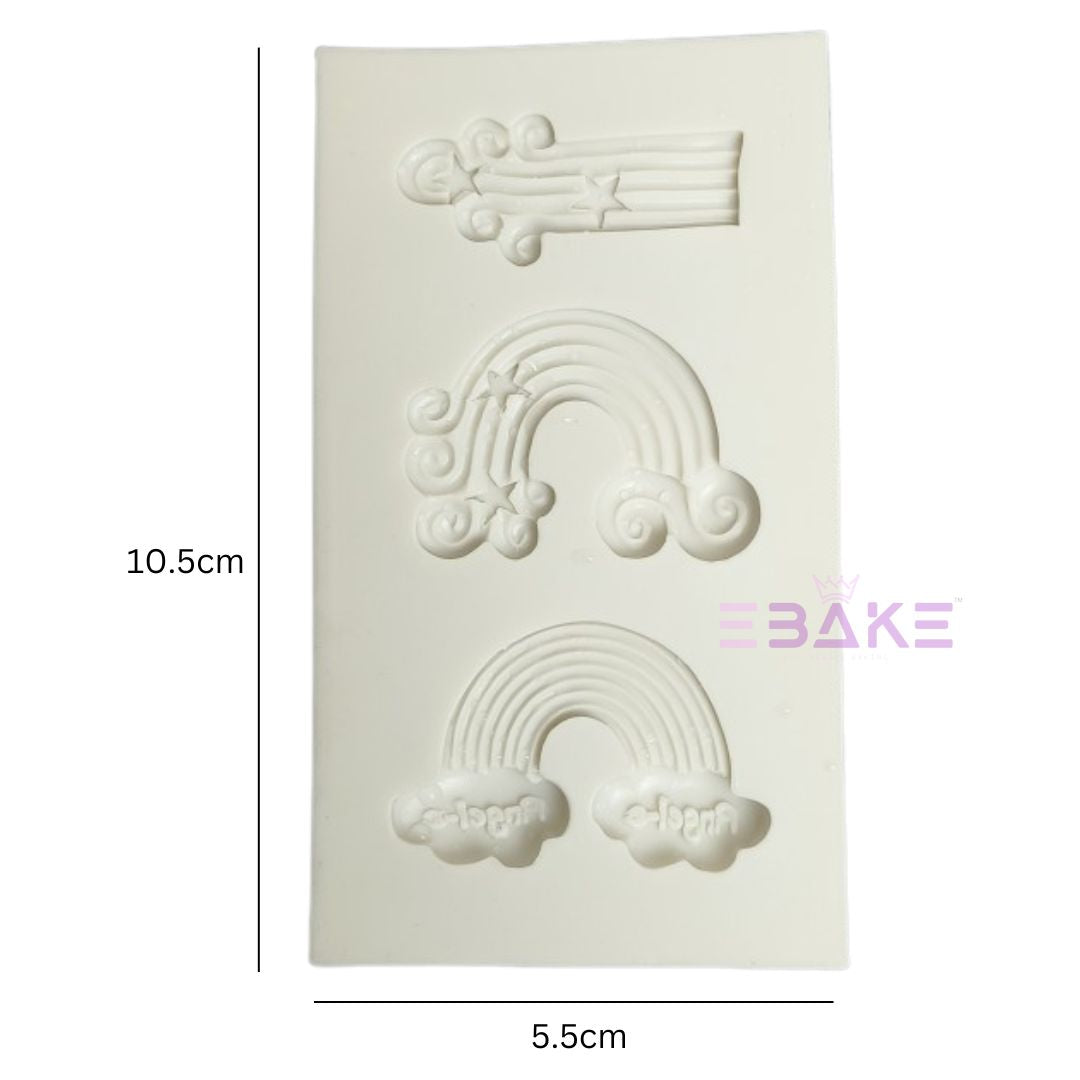 Rainbow Silicone Fondant Mould Small